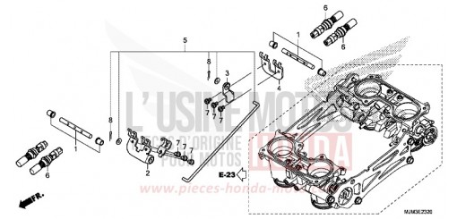 THROTTLE BODY (COMPONENT PARTS) VFR800FH de 2017